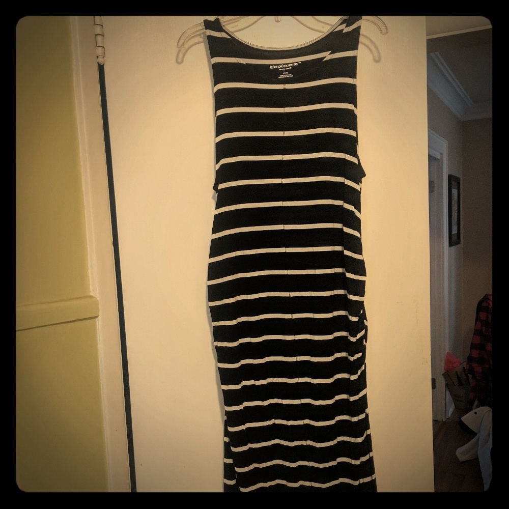 Liz Lange striped maternity dress